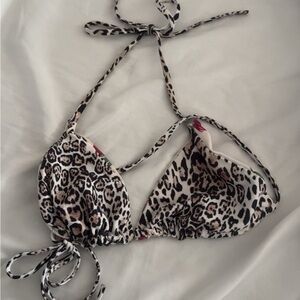 Vintage Deadstock Leopard Print Bikini Top